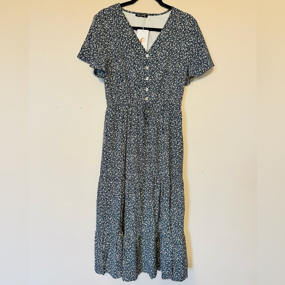 NWT BOHO 3 Tier Maxi Dress